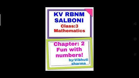 Class -3 ( MATHS)