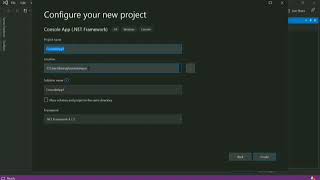 How to Create Console Application in Visual studio.