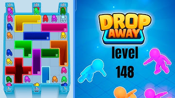 Drop Away level 148 hard level Walkthrough Solution 