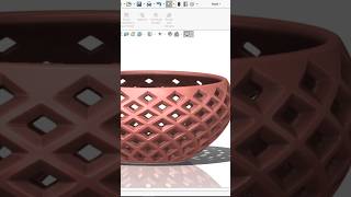 Fruit Basket in Solidworks. Watch the full video tutorial on my YouTube channel. #solidworks