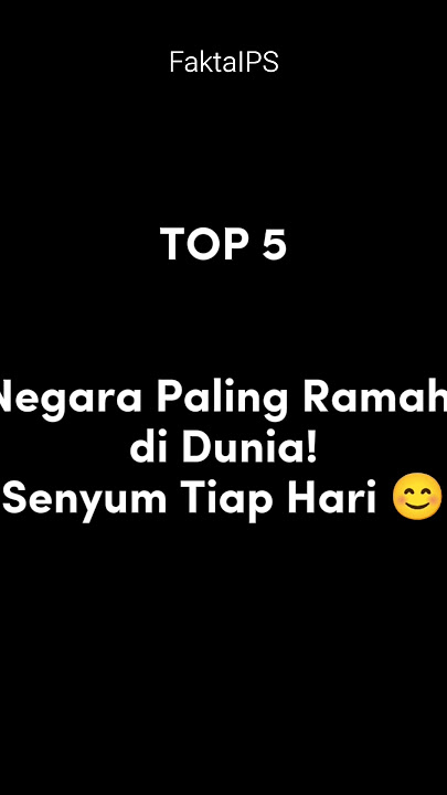 Negara Paling Ramah di Dunia! Senyum Tiap Hari 😊 #negara #history #negaradidunia #senyum