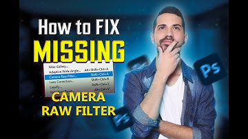 How to Fix Missing Camera raw filter in Photoshop । Masum Designer