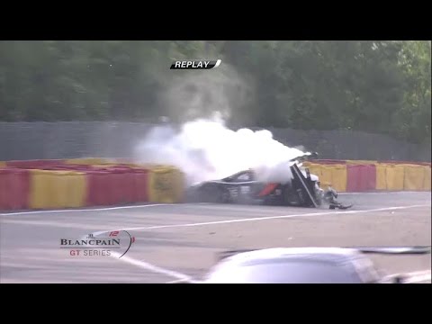 Spa 24h 2014, Karim A Ojjeh's crash at Eau Rouge