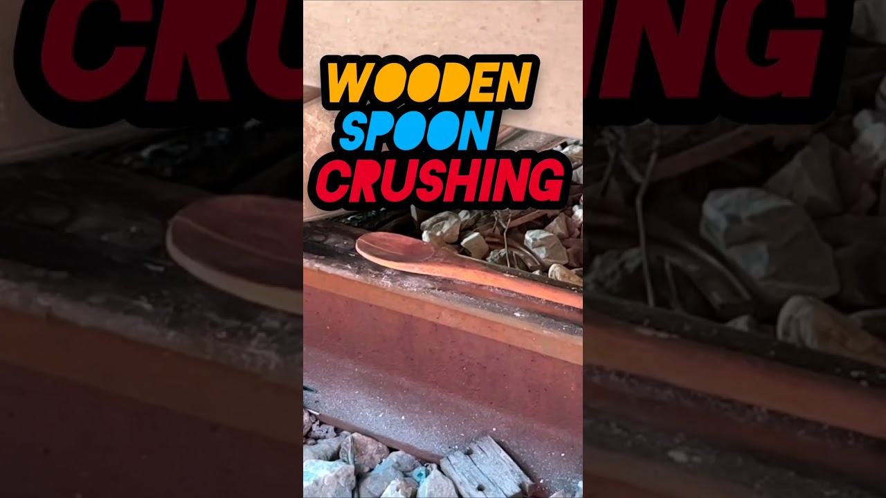 Train vs Wooden Spoon! Crushing Things Experiment! 