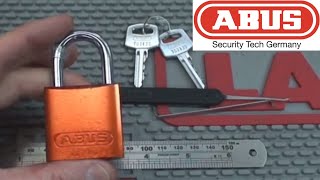 (42) Abus 72/40 Padlock Picked Open and Gutted