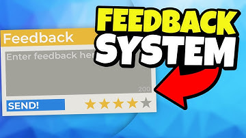 How to Make a FEEDBACK SYSTEM | HowToRoblox