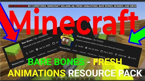 Minecraft MOD TEST - Bare Bones - Fresh Animations | 1.21 MINECRAFT JAVA