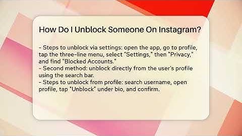 How Do I Unblock Someone On Instagram? - Everyday-Networking