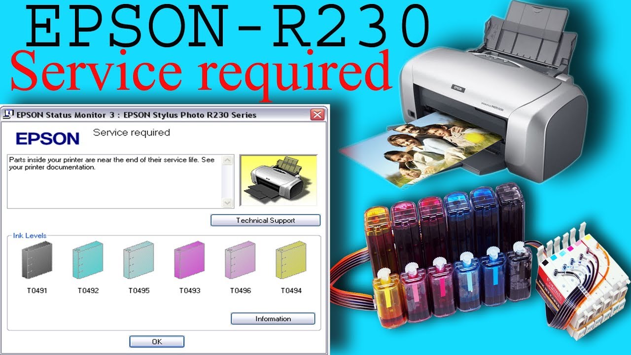 download reset printer epson stylus photo r230x