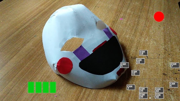 How to make a Chica Mask using Paper - DIY FNAF Mask 