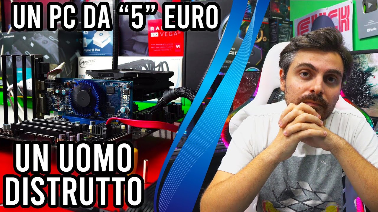 Ho GIOCATO con un PC da "5" EURO - IL PC PEGGIORE DEL MONDO