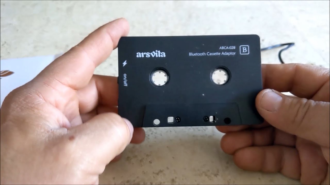 Arsvita Récepteur de cassette audio Bluetooth pour voiture avec lecteur de cassette efficace Bluetooth 5.0 et adaptateur auxiliaire 2.0 