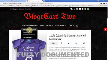 BlogrCart Two (Dark) Online Catalog/Store Theme for Blogger Blog