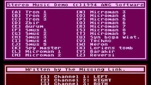 stereo music demo for Atari 8-bit