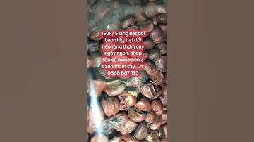 150k/ 5 lạng hạt dổi bao ship, hạt dổi nếp rừng thơm cay ngậy ngon, shop sẵn cả mắc khén 3 cánh thơm