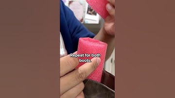 Help Tall Boots Maintain Their Shape With Pool Noodles #Tall #Boots #Hack