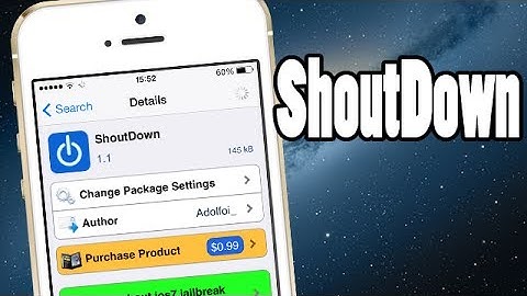 Shoutdown - iOS 7 Cydia Tweak