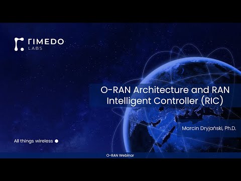 Open RAN (O-RAN) Architecture and RAN Intelligent Controller (RIC)