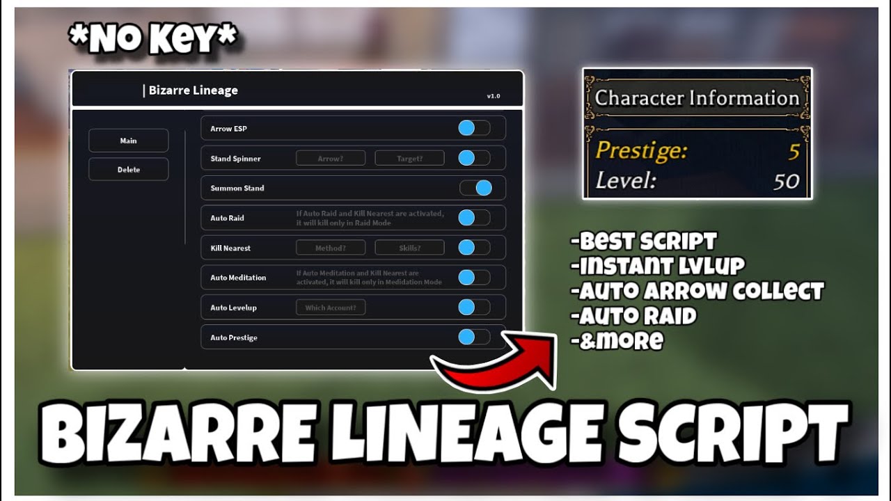 *NEW* Bizarre Lineage Script - Instant Lvl Max | Auto Farm | Auto Raid ...
