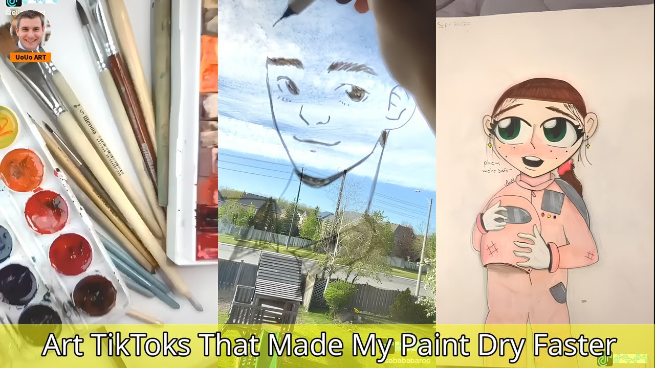 20239 Art TikToks That Made My Paint Dry Faster YouTube