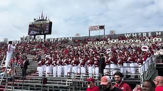 9-6-25 Arkansas State vs Arkansas @ Little Rock Football. The RMB play Arkansas Fight
