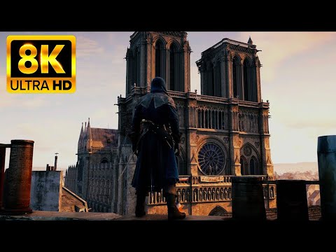 [8k] Assassin's Creed Unity PC in 2021 Max Settings Ray Tracing Realistic Reshade Mod RTX 3090