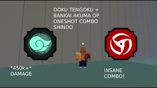 DOKU TENGOKU + BANKAI AKUMA OP ONESHOT COMBO | Shindo Life Roblox