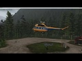 X-Plane 11 - Mil Mi-2 - Quatam River Airport Propstrikestudio - Under the rain