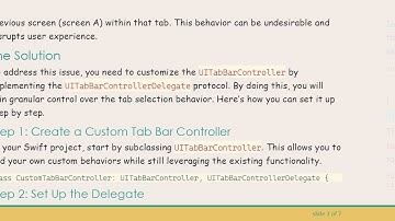 How to Prevent Screen Change in UITabBarController When the Selected Tab Is Already Active
