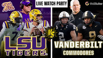 LSU FOOTBALL vs Vanderbilt LIVE | Watch Party with Rohan Davey and Kevin Faulk