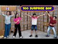 100 SURPRISE BOX | Family Comedy Challenge | Unboxing 100 boxes | Aayu and Pihu Show