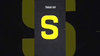 Easy Paper Letter "S" cutting without Template #youtubeshort #shortsviral #art #letters #lovestatus