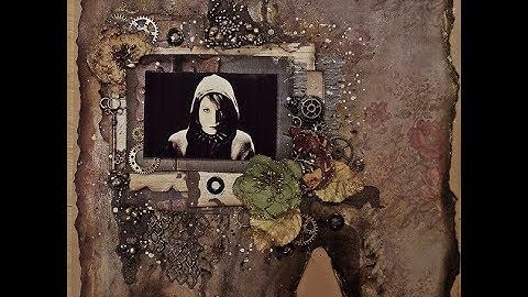 How to Make a Mixed Media Scrapbook Page