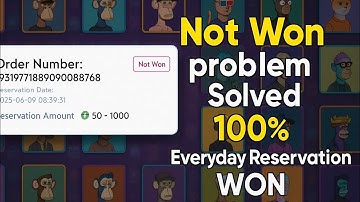 How to FIX "NOT WON" issue in Magic NFT l NOT WON problem 100% Solved l Reservation problem solved