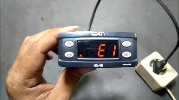 How to fix the Eliwell thermostat error E1