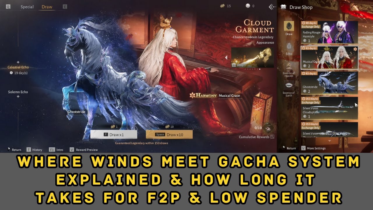 Where Winds Meet Gacha System Explained & How long it takes for F2P ...