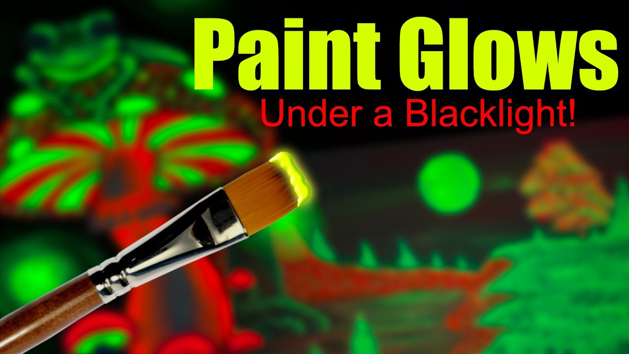 This Paint GLOWS Under A UV Light Satisfying YouTube This Paint GLOWS Under A UV Light Satisfying YouTube
