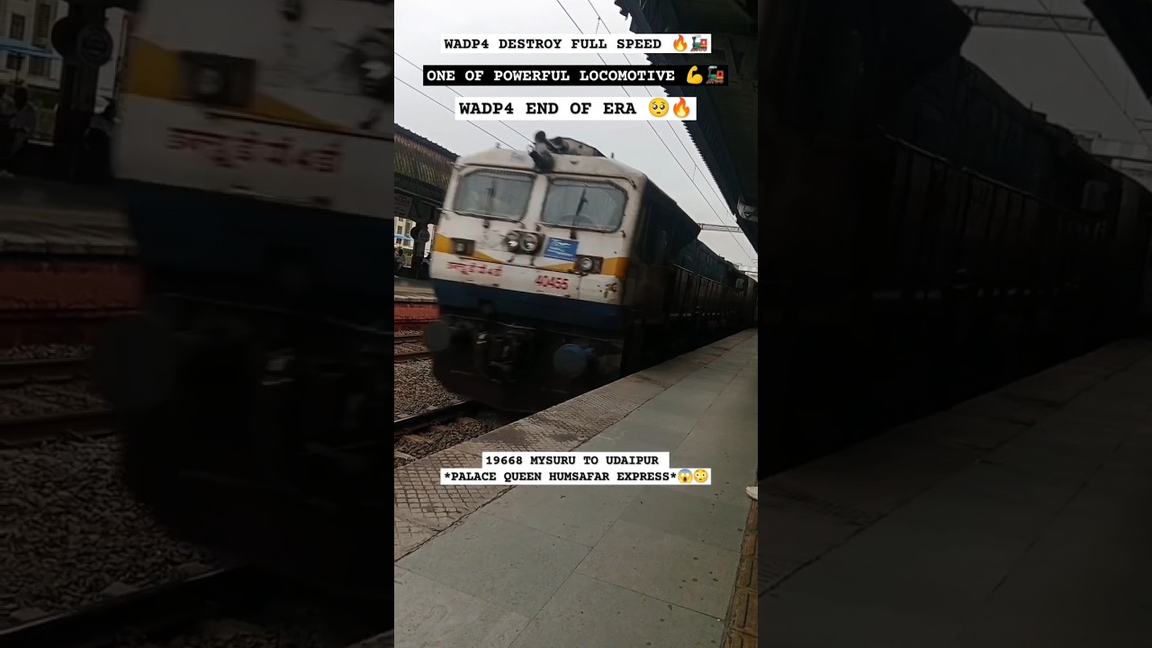 19668 PALACE QUEEN HUMSAFAR EXPRESS🔥🚂 WDP4 END OF ERA🥺⚡