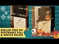 Dollar Tree DIY Reversible Scarecrow & Winter Snowman | Fall & Christmas Decor