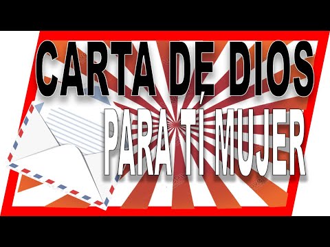 📩 Carta de DIOS para TÍ MUJER 🖍 NO te cansarás de ESCUCHARLA 😍