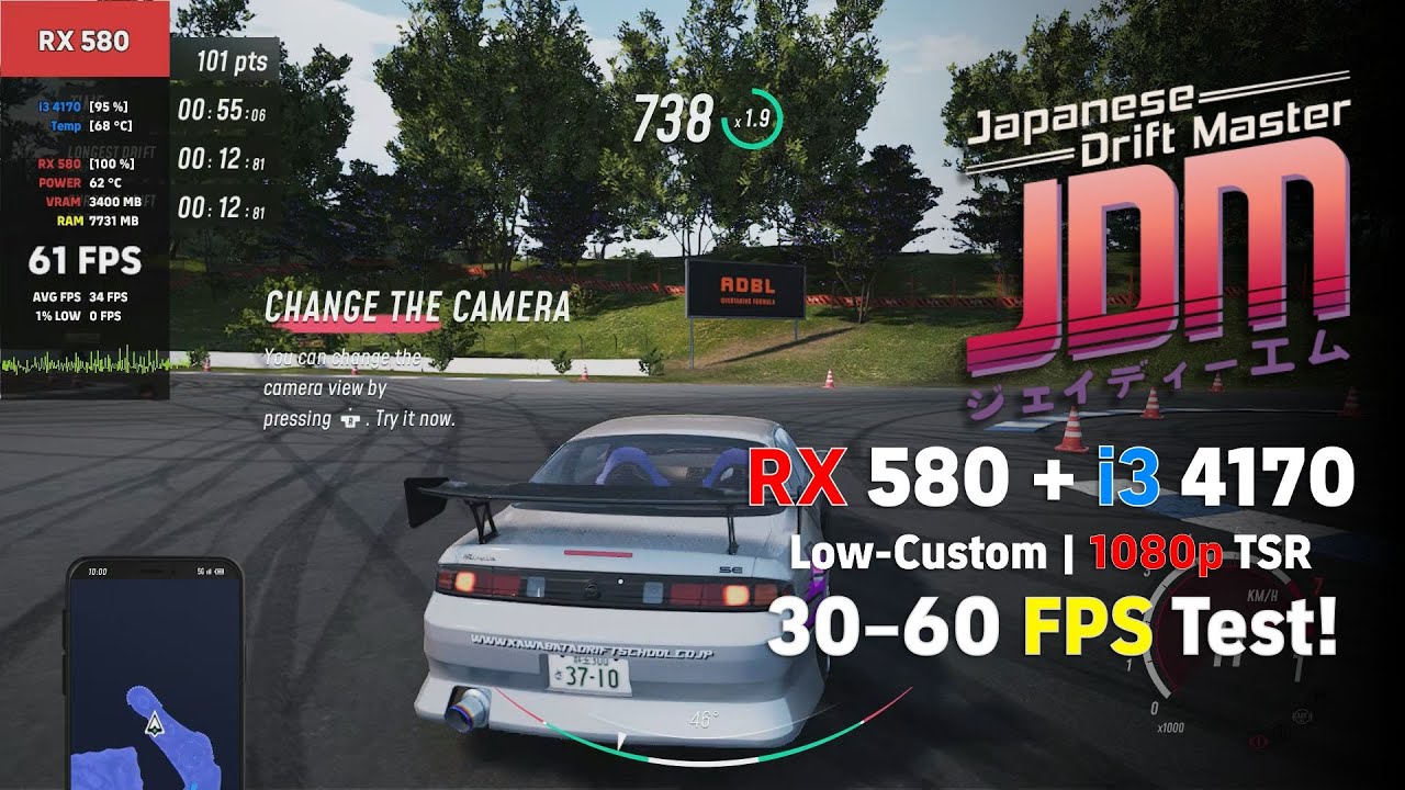 JDM: Japanese Drift Master | RX 580 + i3 4170 | Low-Custom 1080p TSR ...