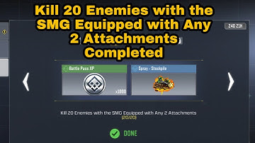 Kill 20 Enemies with any SMG equipped with any 2 attachments | SEASONAL Trench Broom COD Mobile