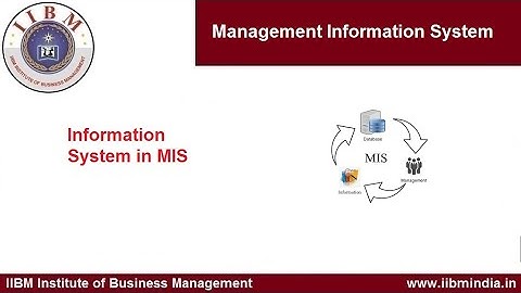 IIBM Institute | Information System in MIS                                            #iibminstitute