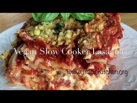 Vegan Slow Cooker Lasagna, GF