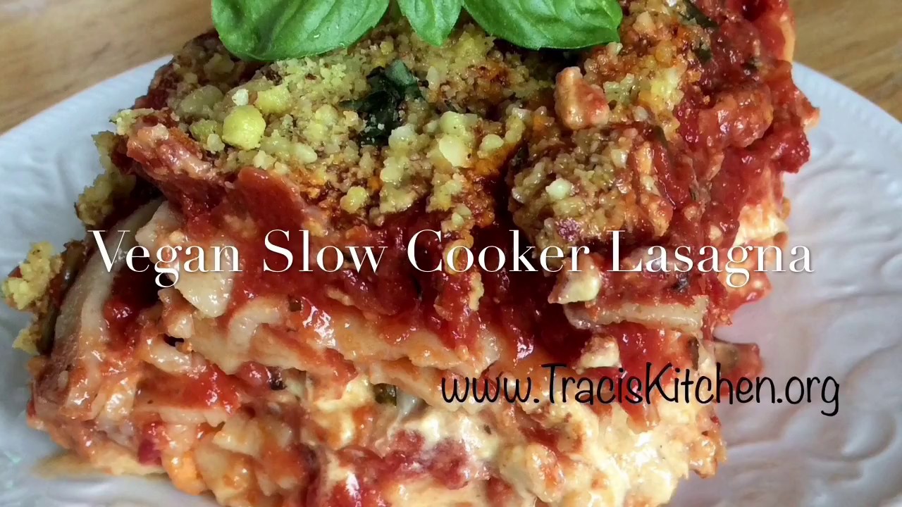 Vegan Slow Cooker Lasagna, GF YouTube