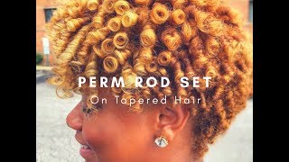 How to : Slay Perm Rods ( Short Natural Hair)