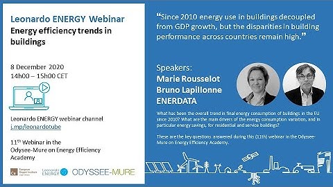 Energy efficiency trends in buildings in the EU