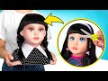 Muñeca es transformada en Merlina Addams y Dedos || Ideas de manualidades