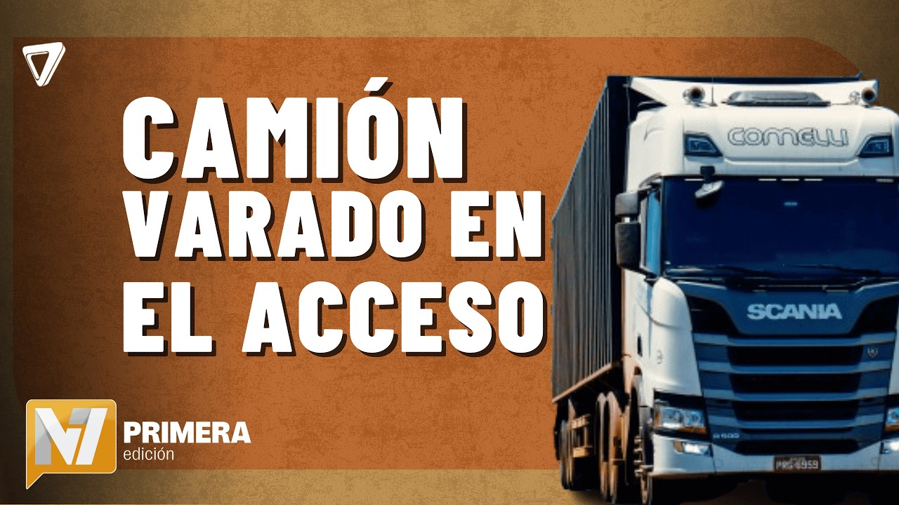 URGENTE: un camión VARADO complica el TRÁNSITO en el Acceso Este