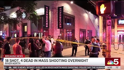 Mass shooting outside downtown Chicago nightclub leaves 4 dead, 14 injured
